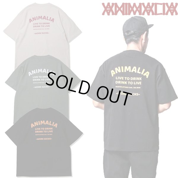 画像1: ANIMALIA ( アニマリア ) - BIG SILHOUETTE HEAVEY OZ. TEE - WORK SUCKS (1)