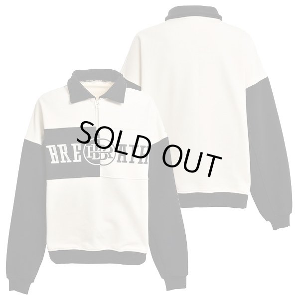 画像1: BREATH ( ブレス ) - LOGO SWITCH HALF ZIP SWEAT (1)