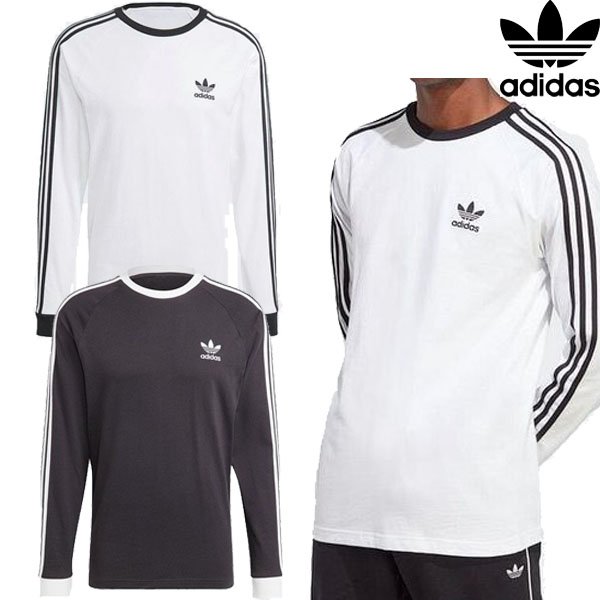 画像1: adidas Originals (アディダスオリジナルス) - アディカラー クラシックス スリーストライプス 長袖Tシャツ (1)