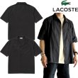 画像1: LACOSTE ( ラコステ ) - コットンバックサテンオープンネックシャツ (1)