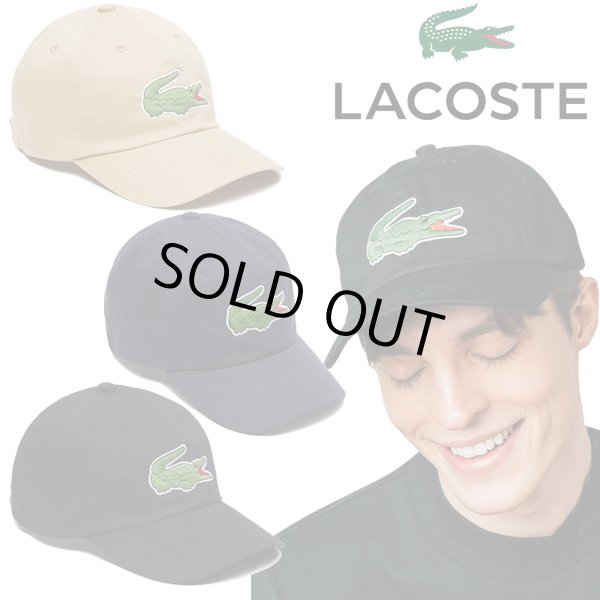 画像1: LACOSTE ( ラコステ ) - ビッグクロック6パネルキャップ (1)