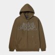 画像3: HUF ( ハフ ) - OUTLINES HEAVY WEIGHT FULL ZIP FLEECE (3)