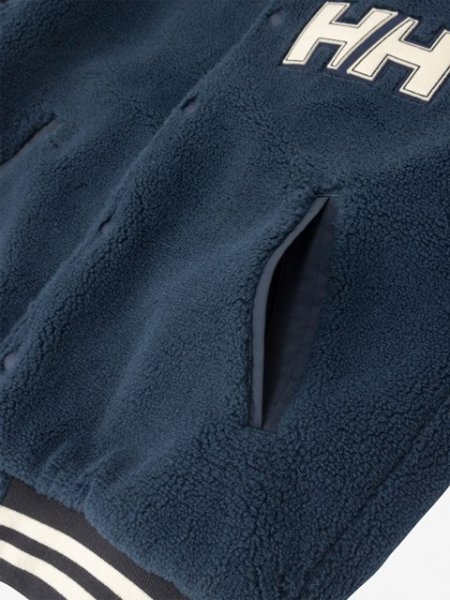 画像6: HELLY HANSEN (ヘリーハンセン) - ファイバーパイルリバーシブルバーシティージャケット(ユニセックス) (6)