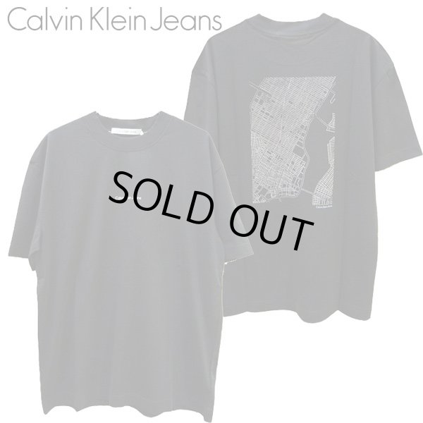 画像1: CALVIN KLEIN JEANS (カルバンクラインジーンズ) - City Grid Map Tee (1)