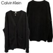 画像1: CALVIN KLEIN (カルバンクライン) - CKオールオーバーロゴニットカーディガン (1)