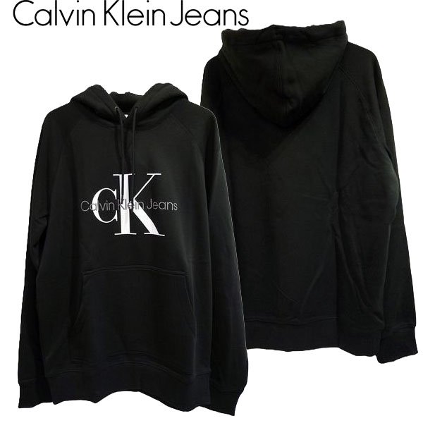 画像1: CALVIN KLEIN JEANS (カルバンクラインジーンズ) - モノグラムロゴロングスリーブパーカー (1)