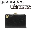 画像1: JAM HOME MADE ( ジャムホームメイド) - BE@RBRICK/ベアブリック がま口ウォレット M / 二つ折り財布 (1)