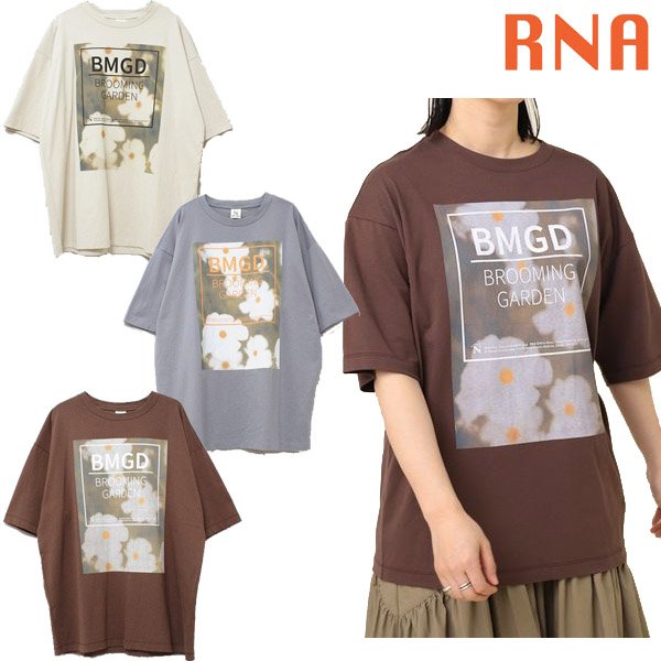 画像1: RNA ( アールエヌエー ) - ガーデンプリントTシャツ (1)