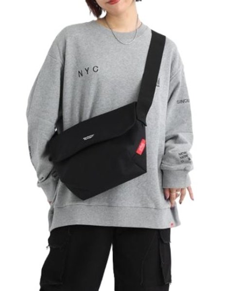 画像17: Manhattan Portage (マンハッタンポーテージ) - Nylon Messenger Bag JR Back Pocket W/ Divider Magnet (17)