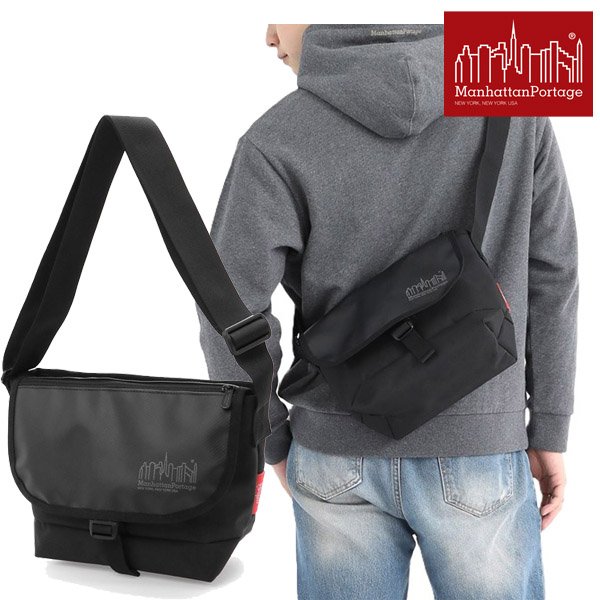 画像1: Manhattan Portage (マンハッタンポーテージ) - Pacific Nylon Messenger Bag JR Flap Zipper Pocket W/Divider (1)