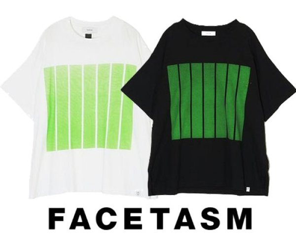 画像1: FACETASM  ( ファセッタズム ) -   7BARS BIG TEE  ( NAT-TEE-U03) (1)