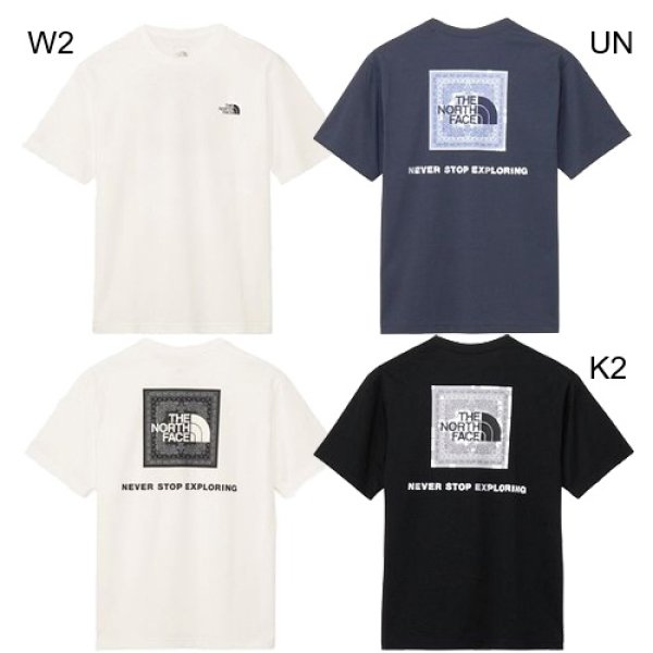 画像1: THE NORTH FACE ( ザ・ノース・フェイス ) - ショートスリーブバンダナスクエアロゴティー（メンズ） S/S Bandana Square Logo Tee NT32446  (1)