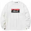 画像2: NANGA ( ナンガ ) - ECO HYBRID BOX LOGO L/S TEE / エコハイブリッド ボックスロゴ ロングスリーブティー (2)