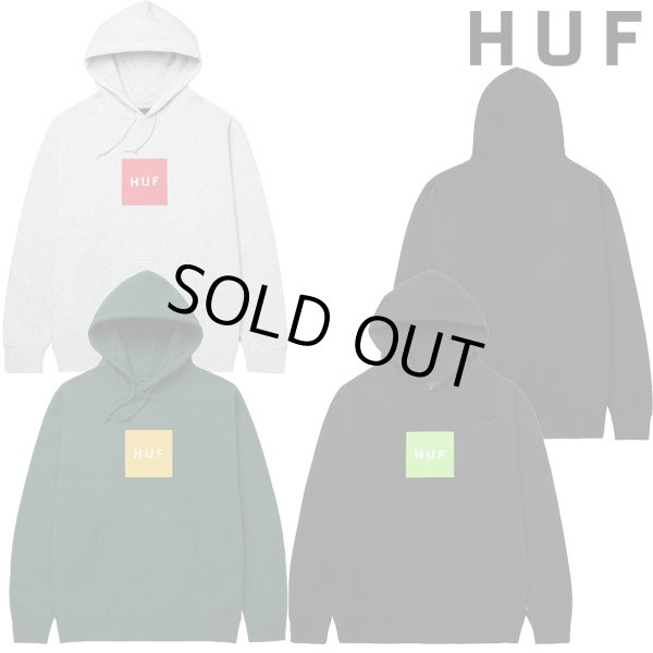 画像1: HUF ( ハフ ) - ESSENTIALS BOX LOGO HOODIE (1)