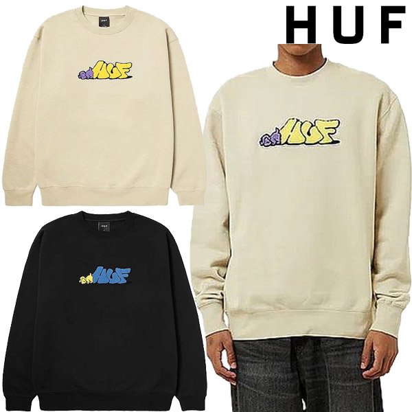 画像1: HUF ( ハフ ) - DOG SENSE CREWNECK (1)