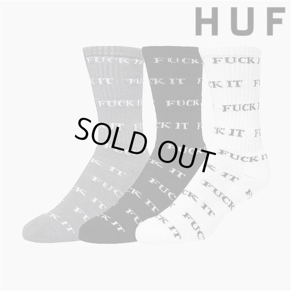 画像1: HUF ( ハフ ) - FUCK IT 3 PACK SOCKS (1)