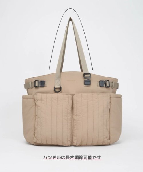 画像5: SOLPRESA (ソルプレーサ) - Quilting Tote Shoulder Bag ショルダー付き７ポケットキルティングマザーズバッグ (5)