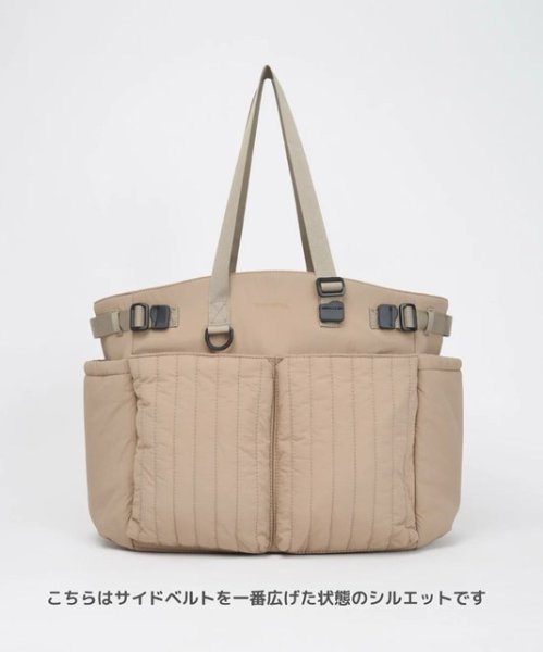 画像8: SOLPRESA (ソルプレーサ) - Quilting Tote Shoulder Bag ショルダー付き７ポケットキルティングマザーズバッグ (8)