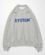 画像3: SUPERTHANKS (スーパーサンクス) - SYSTEM LOGO PRINT CREWNECK BIC SWEAT スウェット (3)