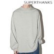 画像1: SUPERTHANKS (スーパーサンクス) - 無地オーバーサイズ コットン ロングTシャツ(ユニセックス)Refined L/S T (1)