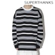 画像1: SUPERTHANKS (スーパーサンクス) - 春ニット オーバーサイズ ロング TシャツL/S knit T-shirt (1)