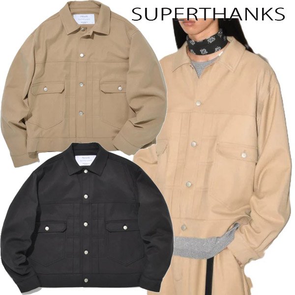 画像1: SUPERTHANKS (スーパーサンクス) - Trucker jacket (1)