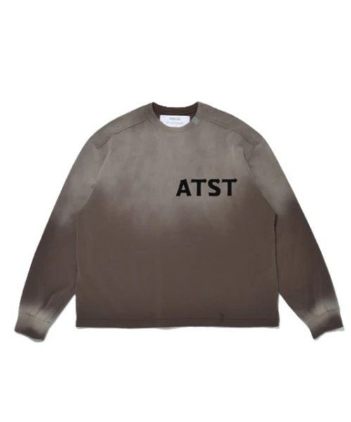 画像2: SUPERTHANKS (スーパーサンクス) - Sun faded Flocky print Sweat L/S T-shirt (2)