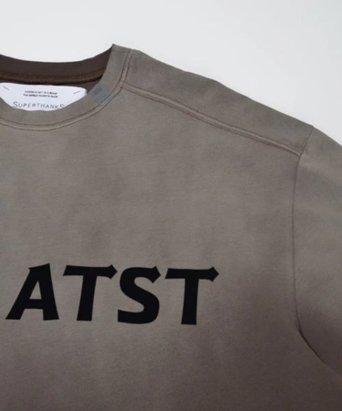 画像6: SUPERTHANKS (スーパーサンクス) - Sun faded Flocky print Sweat L/S T-shirt (6)