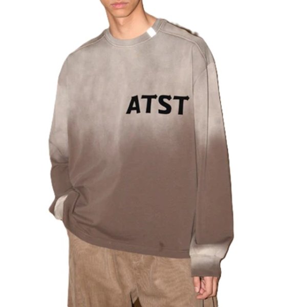 画像9: SUPERTHANKS (スーパーサンクス) - Sun faded Flocky print Sweat L/S T-shirt (9)