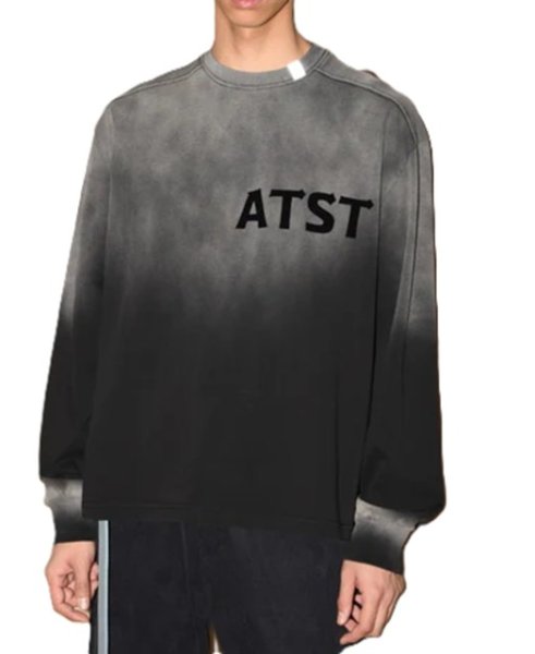 画像10: SUPERTHANKS (スーパーサンクス) - Sun faded Flocky print Sweat L/S T-shirt (10)