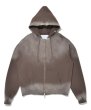 画像2: SUPERTHANKS (スーパーサンクス) - Sun faded Flocky print Zip-Hoodie Sweat (2)