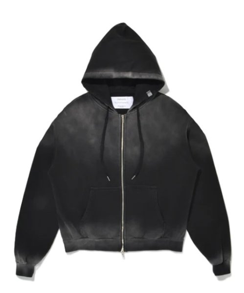 画像3: SUPERTHANKS (スーパーサンクス) - Sun faded Flocky print Zip-Hoodie Sweat (3)