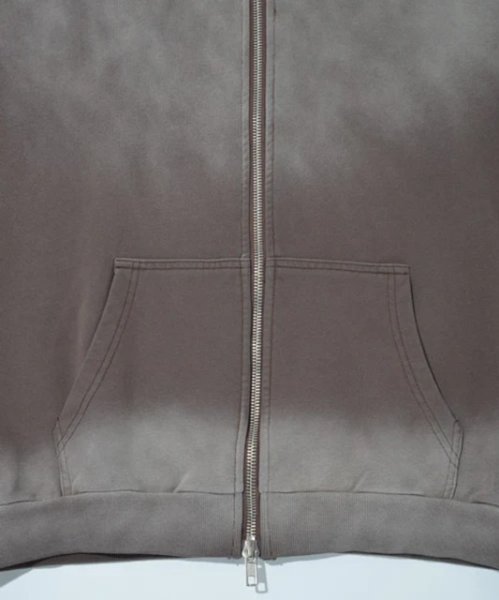 画像10: SUPERTHANKS (スーパーサンクス) - Sun faded Flocky print Zip-Hoodie Sweat (10)