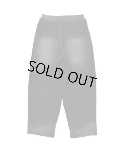 画像3: SUPERTHANKS (スーパーサンクス) - Sun faded Flocky print Sweat Side-tuck Wide Pants (3)