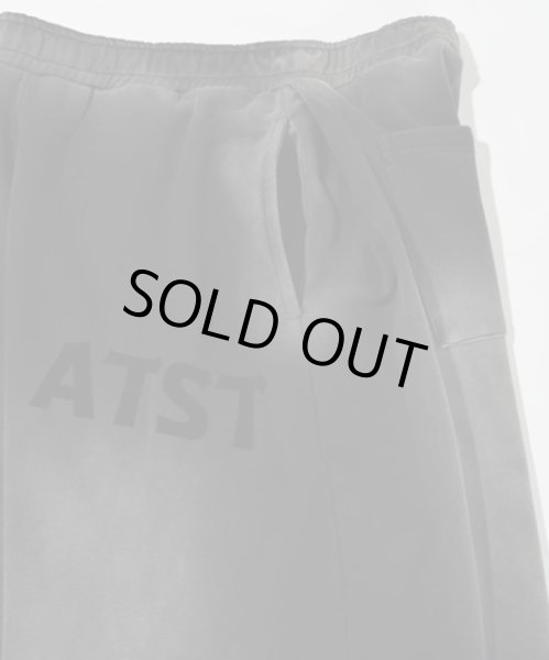 画像5: SUPERTHANKS (スーパーサンクス) - Sun faded Flocky print Sweat Side-tuck Wide Pants (5)