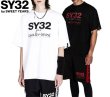 画像1: SY32 by SWEET YEARS (エスワイサーティトゥ) - Beauty : Beast COLLABORATION BASIC TEE (1)