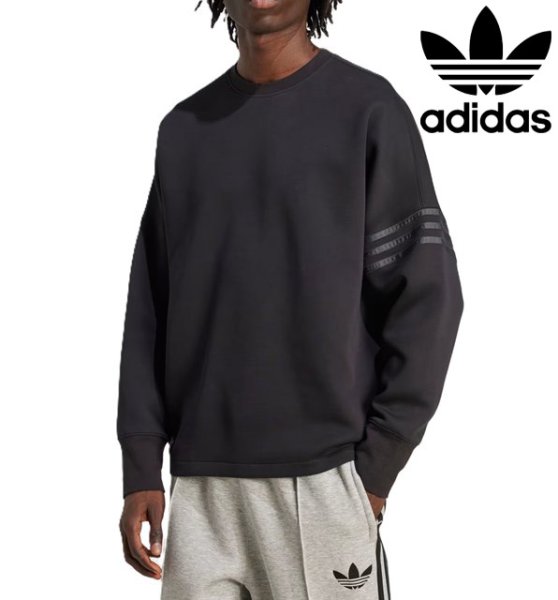 画像1: adidas Originals (アディダスオリジナルス) - Neuclassics 長袖オーバーサイズ クルーネック (1)