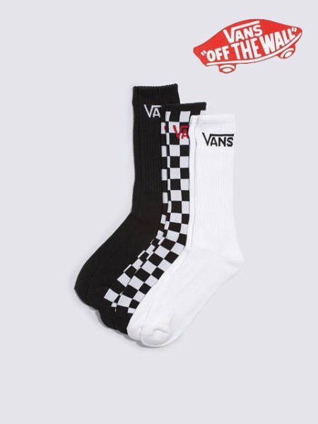 画像1: VANS ( バンズ ) - クラシック クルーソックス（3足） (1)