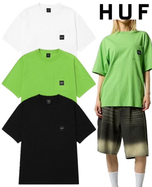 画像1: HUF ( ハフ ) - HUF SET BOX LOGO POCKET TEE   TS80228SP25 (1)