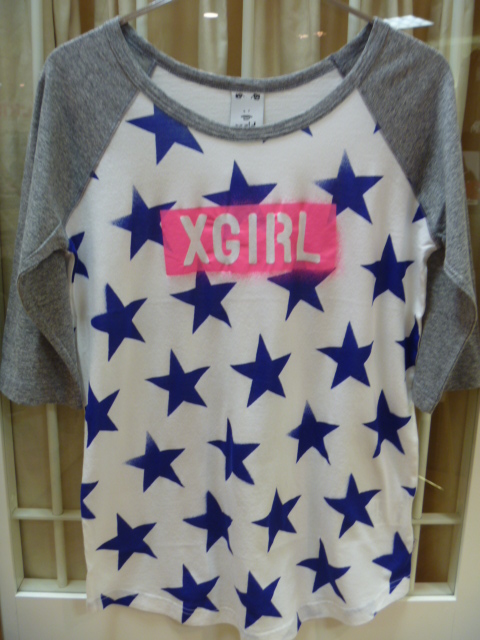 X-girl(エックスガール)よりSTAR BIG B/B TEEの入荷です☆☆☆