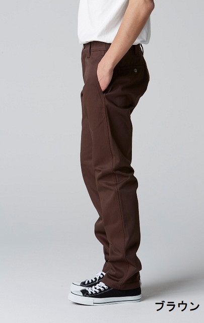 BLUCO/ブルコ SLIM WORK PANTS ブラウン L-