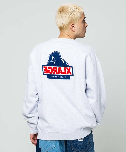 XLARGE ( エクストララージ ) - TWO TONE BACKSIDE OG CREWNECK SWEAT