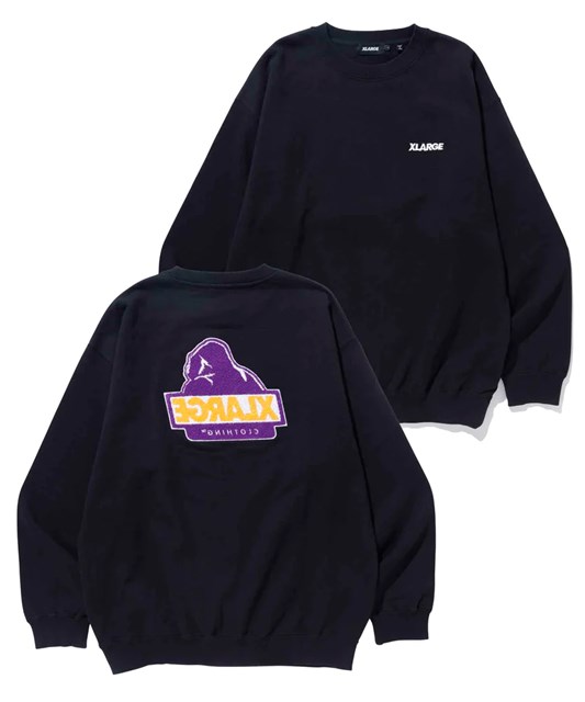 XLARGE ( エクストララージ ) - TWO TONE BACKSIDE OG CREWNECK SWEAT