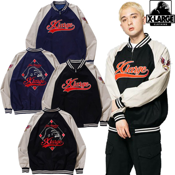 XLARGE ( エクストララージ ) - REVERSIBLE BASEBALL JACKET - FAITHWEB