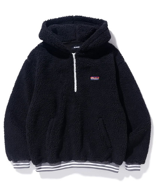 XLARGE ( エクストララージ ) - HALF ZIP BOA HOODIE - FAITHWEB