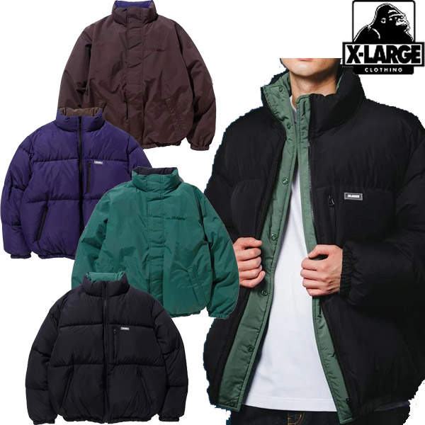 ダウンジャケットX_LARGE  REVERSIBLE DOWNJACKET　ダウンジャケット