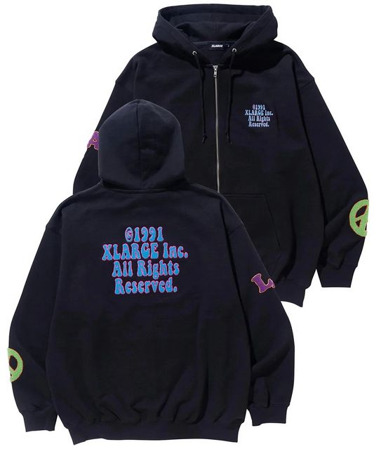 XLARGE ( エクストララージ ) - DAISY ZIP HOODED SWEAT - FAITHWEB