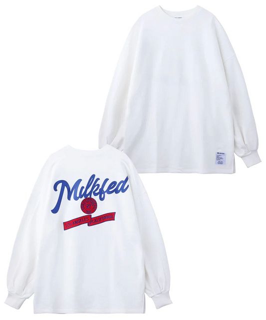 MILKFED ( ミルクフェド ) - BACK LOGO BIG SWEAT TOP - FAITHWEB