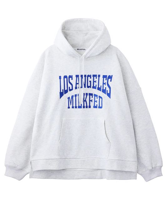 MILKFED ( ミルクフェド ) - EMBROIDERYED COLLEGE LOGO SWEAT HOODIE