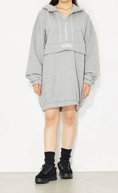 X-girl ( エックスガール ) - SWEAT ANORAK DRESS - FAITHWEB